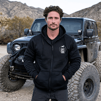 Bad Day to be a Skid Plate Funny Offroad Zip-up Hoodie - Goats Trail