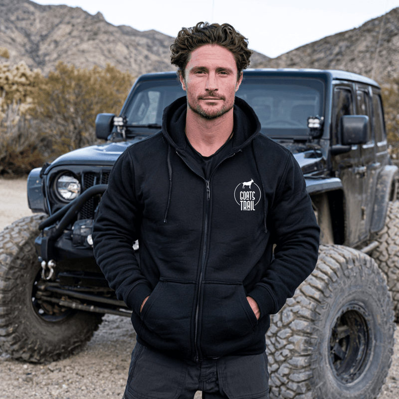 Bad Day to be a Skid Plate Funny Offroad Zip-up Hoodie - Goats Trail