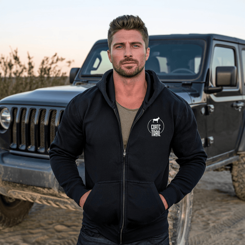 Bad Day to be a Skid Plate Funny Offroad Zip-up Hoodie - Goats Trail