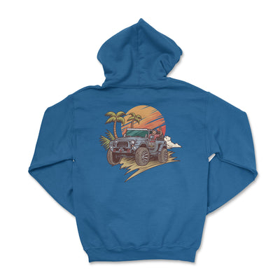 Beach Skeleton Off - Road Hoodie - Goats Trail Off - Road Apparel Company