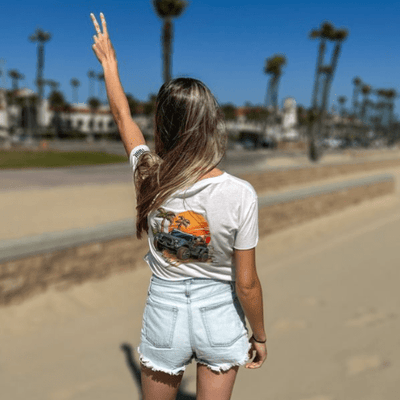 Beach Wave Crop Top - Goats Trail Off - Road Apparel Company