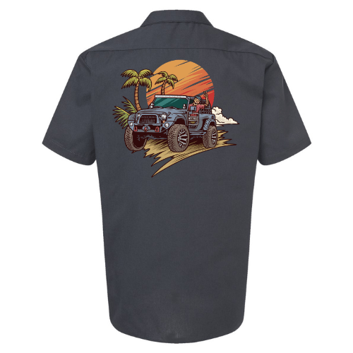 Beach Wave Dickies Work Shirt - Goats Trail Off-Road Apparel Company
