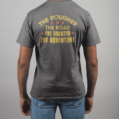 Big and Tall Tee Shirt - Great Adventures Rough Roads - Goats Trail Off - Road Apparel Company