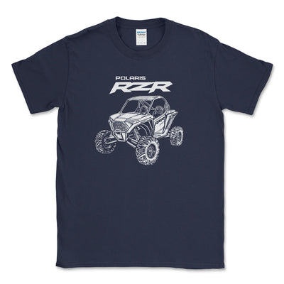 Big & Tall Polaris RZR Offroad Tee-Perfect Fit for Off Road Adventures Navy / LT Big and Tall Shirts