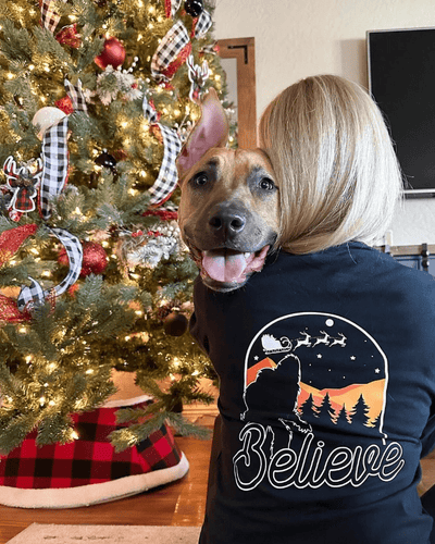 Bigfoot Believe Holiday Crewneck Sweatshirt - LIMITED TIME ONLY!! - Goats Trail Off - Road Apparel Company