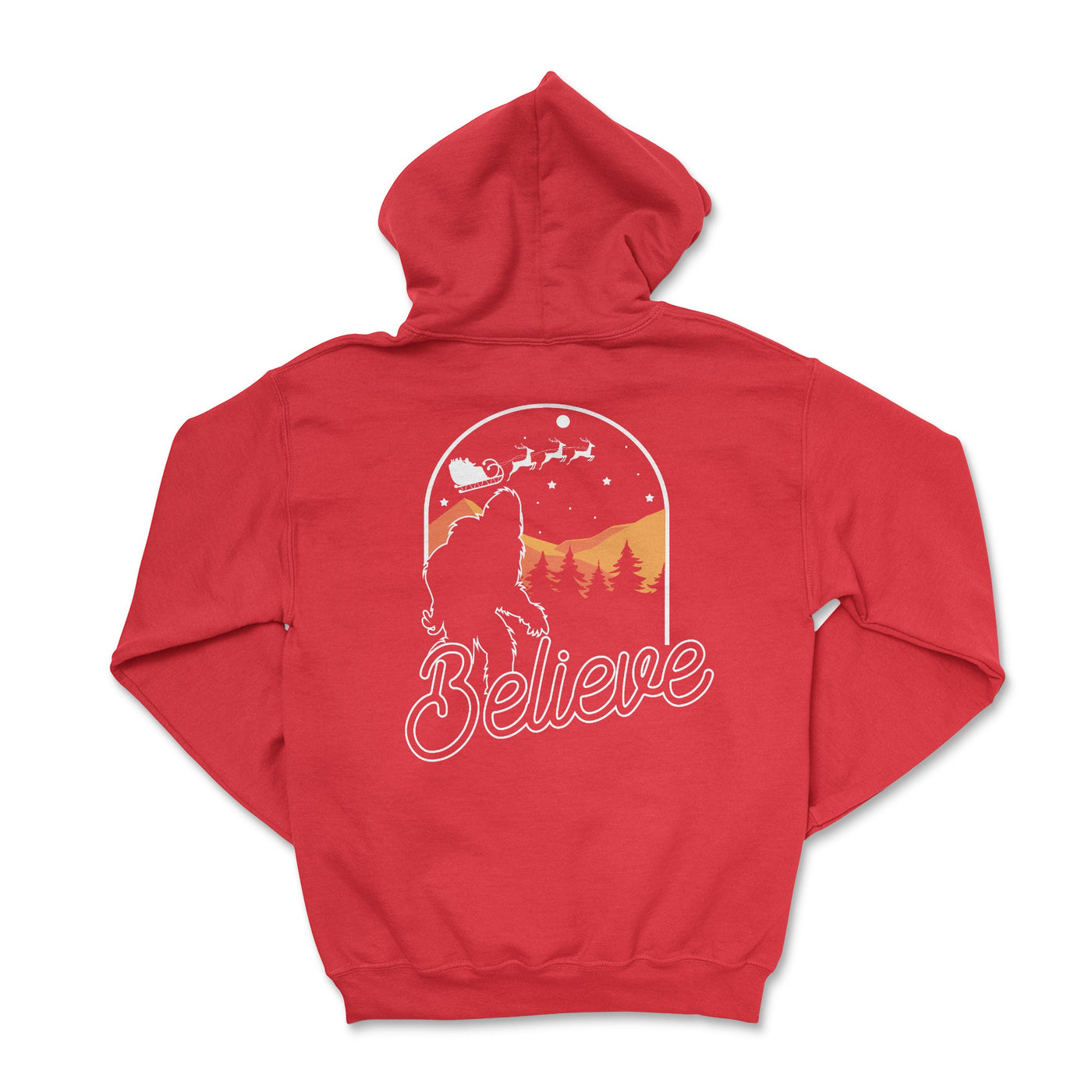 Bigfoot Believe Holiday Hoodies - Limited Edition! - Goats Trail Off - Road Apparel Company