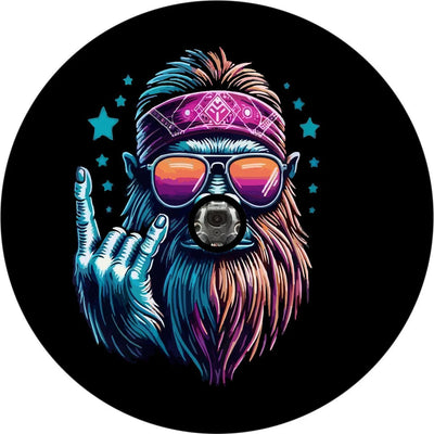 Bigfoot Colorful Let's Rock Spare Tire Cover - Goats Trail Off - Road Apparel Company