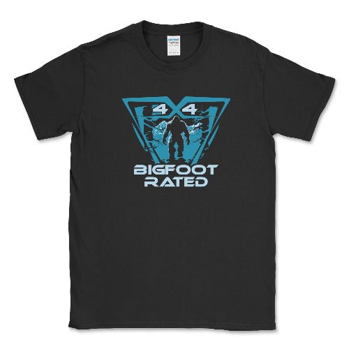 Bigfoot Off-Road Rated Tee Shirt-4x4 Off Road Apparel Black / Small Unisex T-shirt