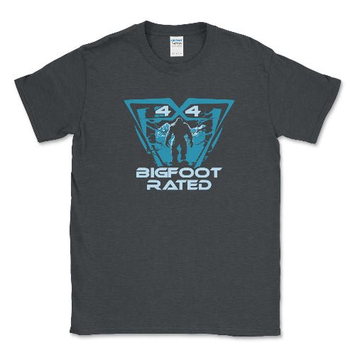 Bigfoot Off-Road Rated Tee Shirt-4x4 Off Road Apparel Dark Heather / Small Unisex T-shirt