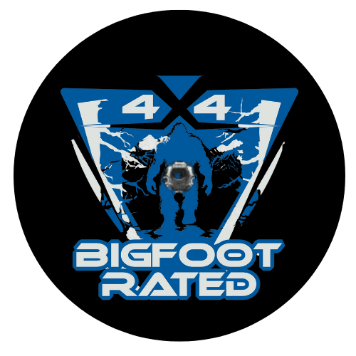 Bigfoot Rated 4x4 Spare Tire Cover - Bronco, Jeep, RV, Camper - Goats Trail