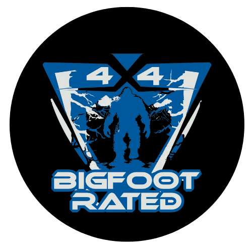 Bigfoot Rated 4x4 Spare Tire Cover - Bronco, Jeep, RV, Camper - Goats Trail