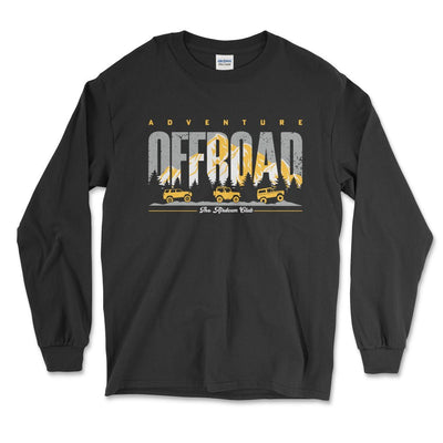 Black Longsleeve Tee Adventure Offroad-The Airdown Club Small Long-Sleeve T-shirt