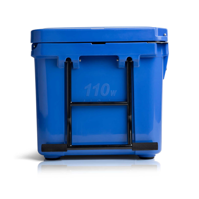 Blue 110 Quart Commercial Sized Wheeled Cooler - Goats Trail