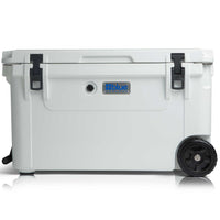 Blue 110 Quart Commercial Sized Wheeled Cooler - Goats Trail