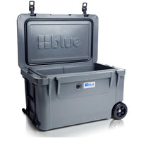 Blue 110 Quart Commercial Sized Wheeled Cooler - Goats Trail