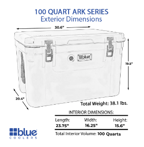 Blue Cooler 100 Quart Ark Series Roto - Molded Cooler - Goats Trail