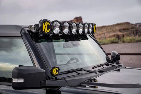 Bracket Set - 50" Light Bar Overhead Mounts - 21 - 24 Ford Bronco - Goats Trail