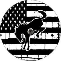 Bronco American Flag Spare Tire Cover - Ford Bronco - Goats Trail