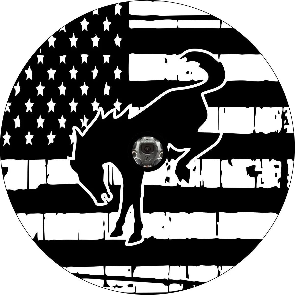 Bronco American Flag Spare Tire Cover-Ford Bronco - Goats Trail Off-Road Apparel Company