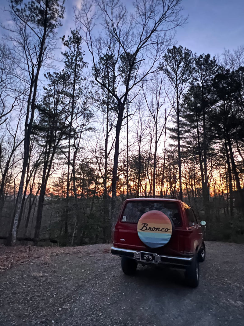 Bronco Marine Grade Vinyl Spare Tire Cover - Goats Trail