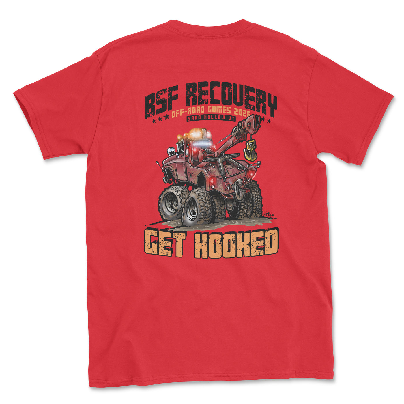 BSF Off Road Games 2026 Red Tee