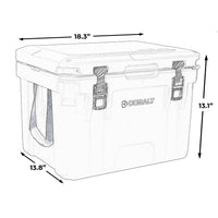 Cobalt 25 Quart Roto - Molded Super Cooler - 3 Day Ice Retention - Goats Trail