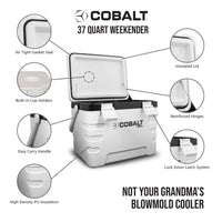 Cobalt 37 Quart Weekender Cooler - 3 Day Ice Retention - Goats Trail