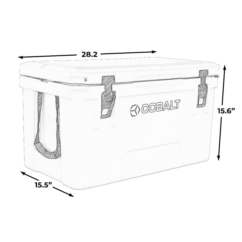 Cobalt 55 Quart Roto - Molded Super Cooler - 5 Day Ice Retention - Goats Trail