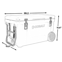 Cobalt 55 Quart with Wheels Super Cooler - 5 Day Ice Retention - Goats Trail