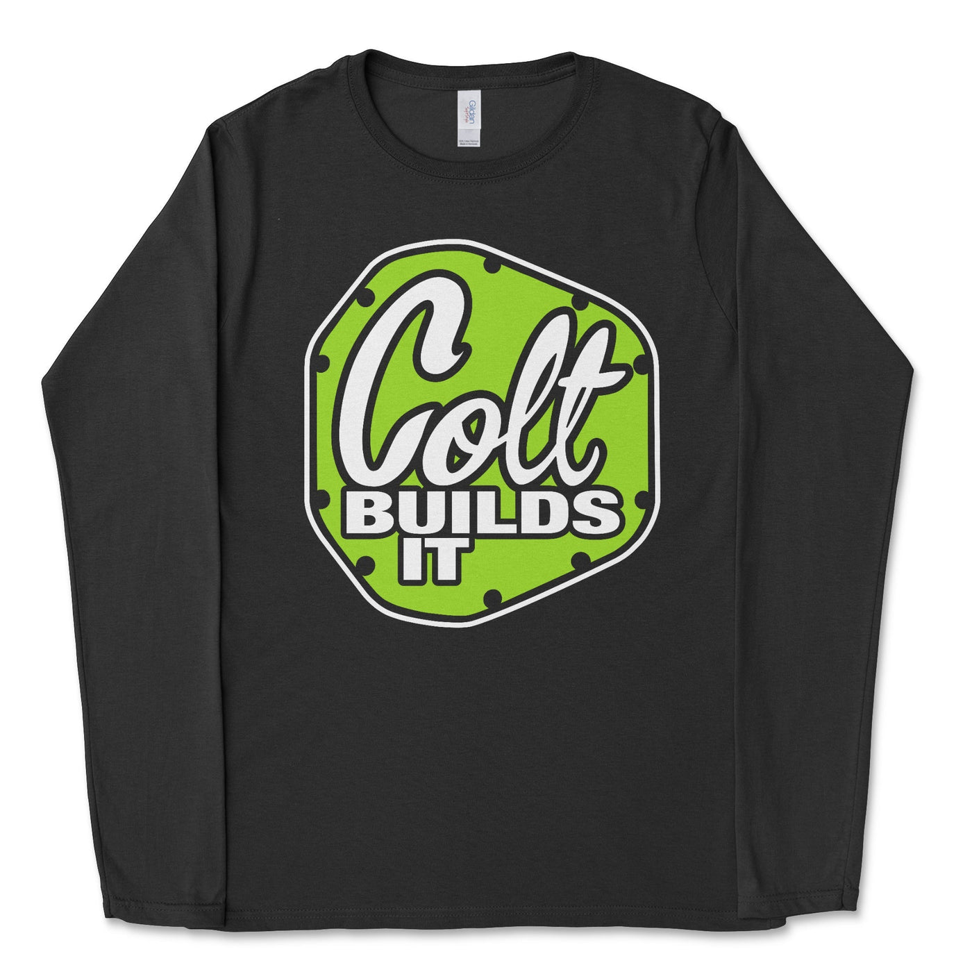 Colt Builds It Longsleeve Tee Small / Black Long-Sleeve T-shirt