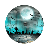 Creepy Graveyard Halloween Spare Tire Cover - Goats Trail