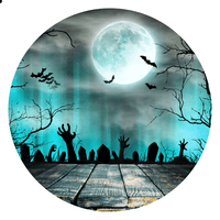 Creepy Graveyard Halloween Spare Tire Cover - Goats Trail