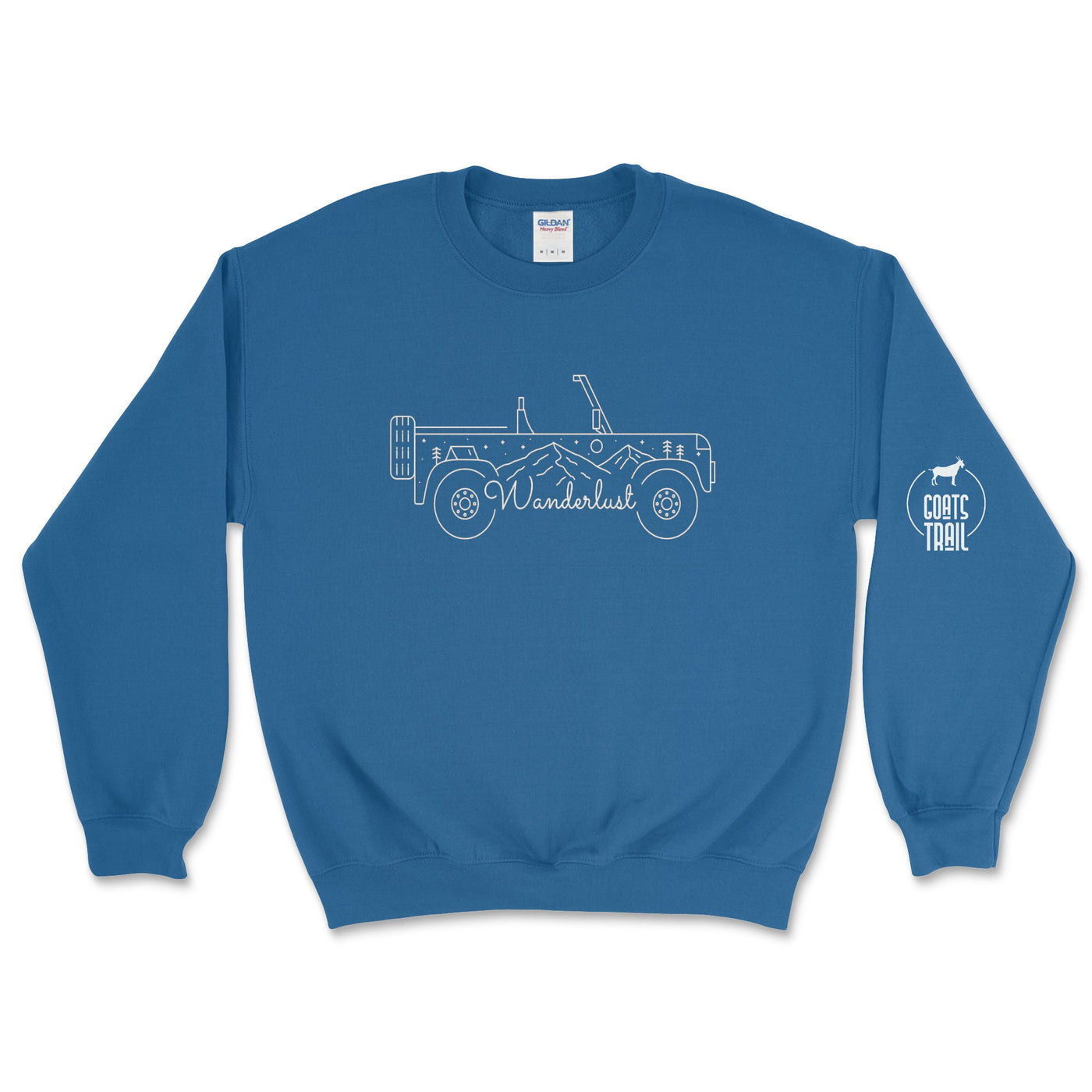 Cute Wanderlust Sweatshirt - Goats Trail Off - Road Apparel Company