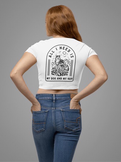 Dog Crop Top for Women-Offroad Lifestyle Apparel - Goats Trail Off-Road Apparel Company