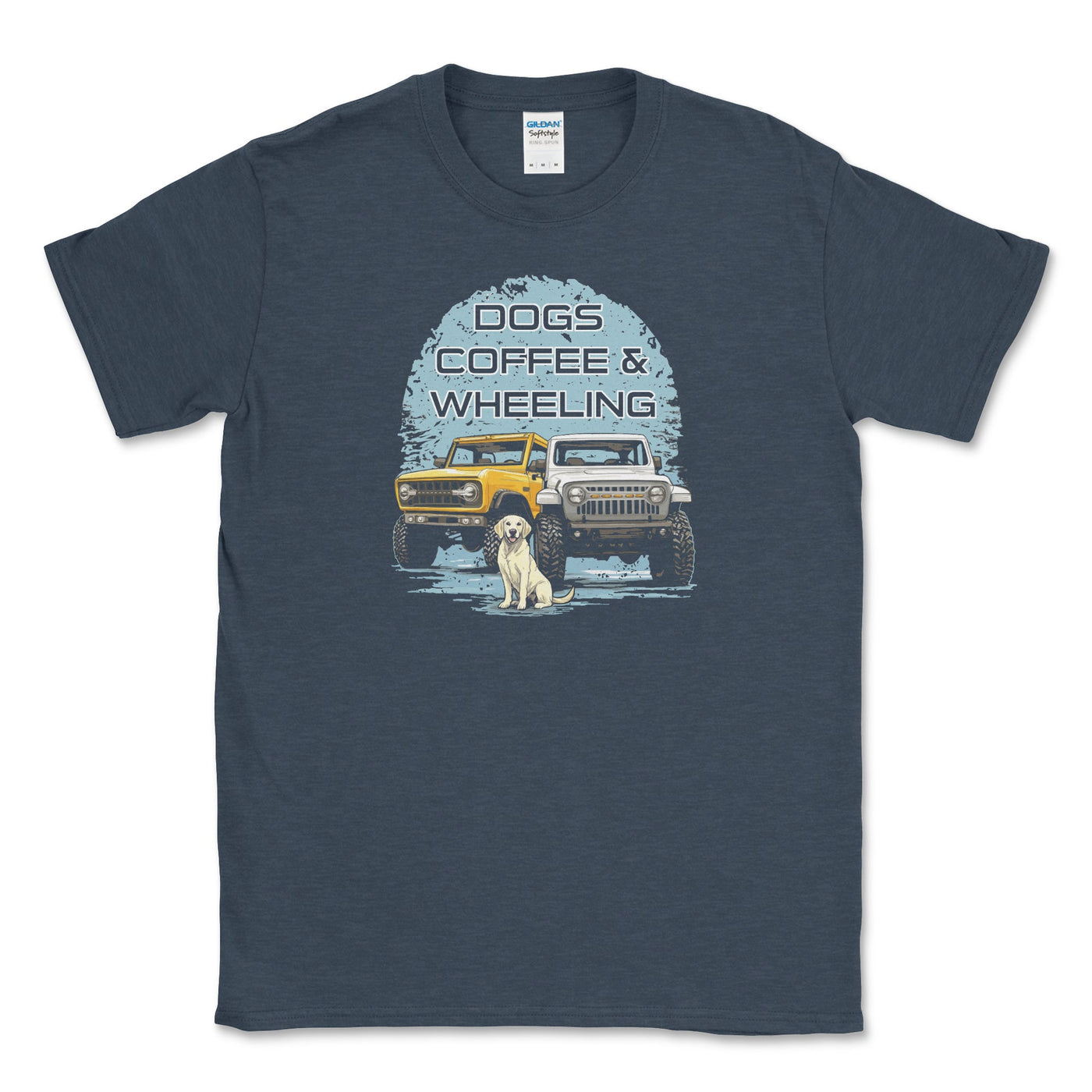 Dogs, Coffee and Wheeling Tee Shirt - Goats Trail Off - Road Apparel Company