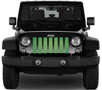 Dragon Green Scale Grille Insert - Fleck Design Color Variation - Goats Trail