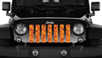 Fall Leaves Festive Jeep Grille Insert - Goats Trail