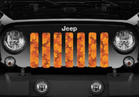 Fall Leaves Festive Jeep Grille Insert - Goats Trail
