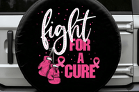 Fight for a Cure-Breast Cancer Awareness Spare Tire Cover - Goats Trail