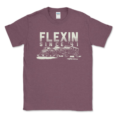 Flexin' Since '41 Offroad Tee Shirt - Goats Trail Off - Road Apparel Company