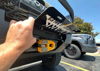 Flip Up Front License Plate Holder - Hawse Fairlead - Goats Trail