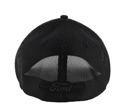 Ford Logo Black Reflective Stretch Fit Hat - Goats Trail Off - Road Apparel Company