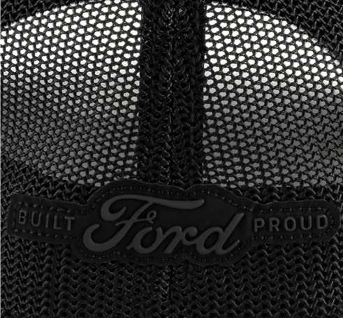 Ford Logo Black Reflective Stretch Fit Hat - Goats Trail Off - Road Apparel Company