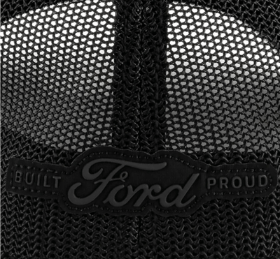 Ford Logo Black Reflective Stretch Fit Hat - Goats Trail Off - Road Apparel Company