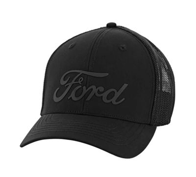 Ford Logo Black Reflective Stretch Fit Hat - Goats Trail Off - Road Apparel Company