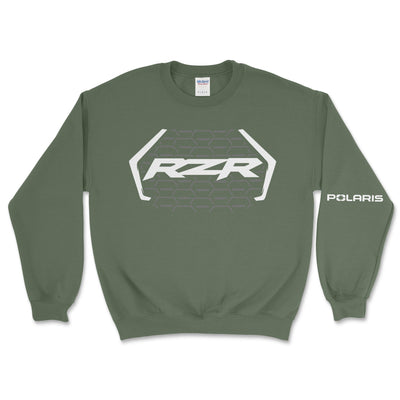 Gear Up with the Polaris RZR Offroad Crewneck Sweatshirt - Goats Trail Off - Road Apparel Company