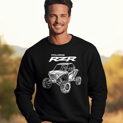 Gear Up with the Polaris RZR Offroad Crewneck Sweatshirt - Goats Trail Off - Road Apparel Company