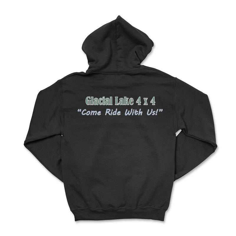 Glacial Lake Black Zip - Up Hoodie - Goats Trail