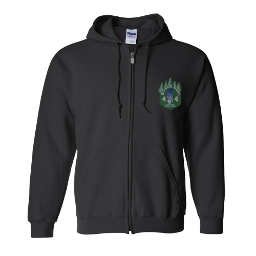 Glacial Lake Black Zip-Up Hoodie Zip-Up Hoodies