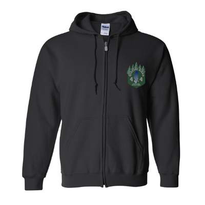 Glacial Lake Black Zip-Up Hoodie Zip-Up Hoodies